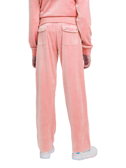 Juicy Couture Kids' Tonal Wide Leg Joggers, Peach Blossom - view 2, Peach Blossom