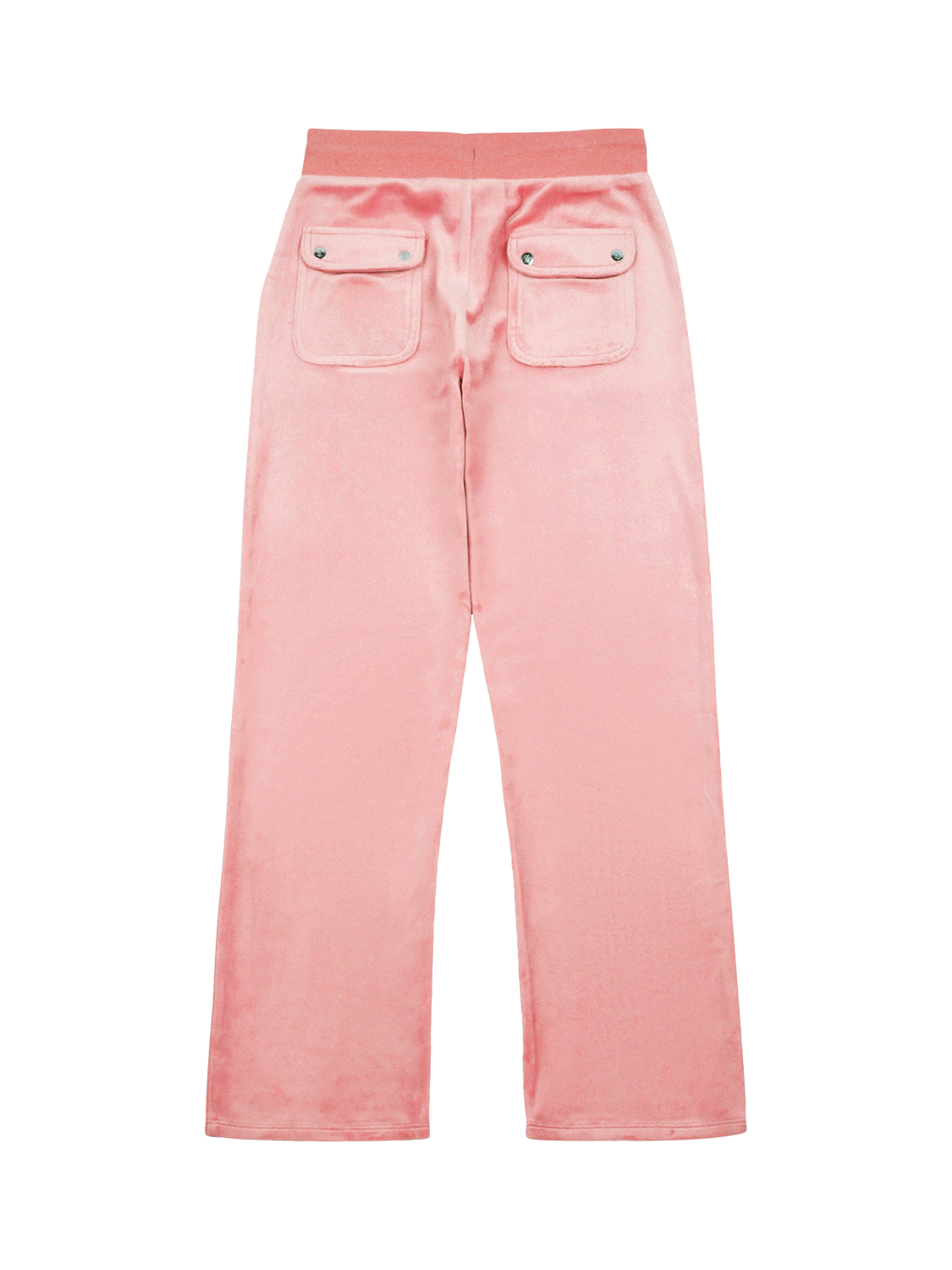 Product image 5 of 6, which shows Juicy Couture Kids' Tonal Wide Leg Joggers, Peach Blossom, 7-8 years