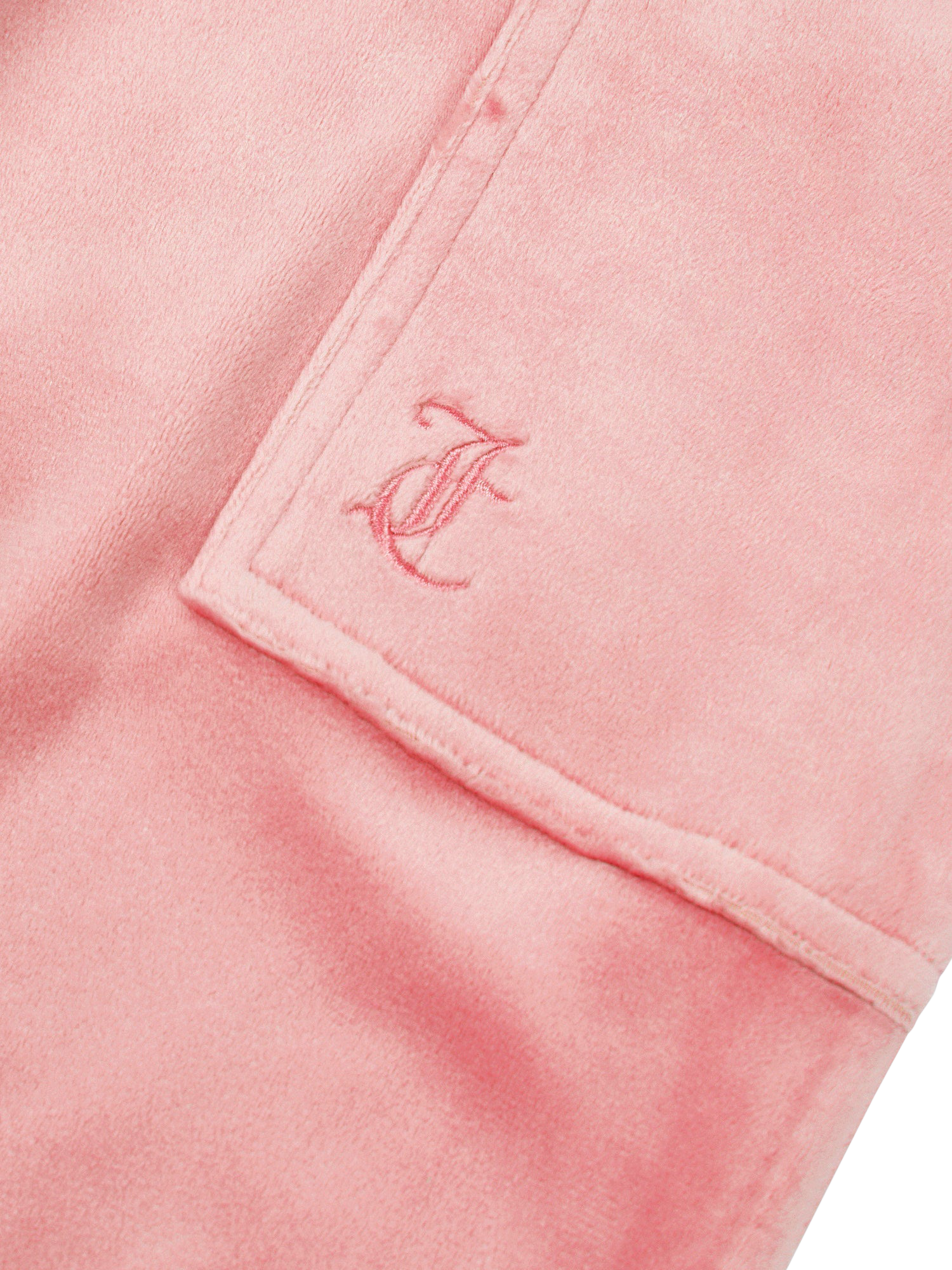 Product image 6 of 6, which shows Juicy Couture Kids' Tonal Wide Leg Joggers, Peach Blossom, 7-8 years