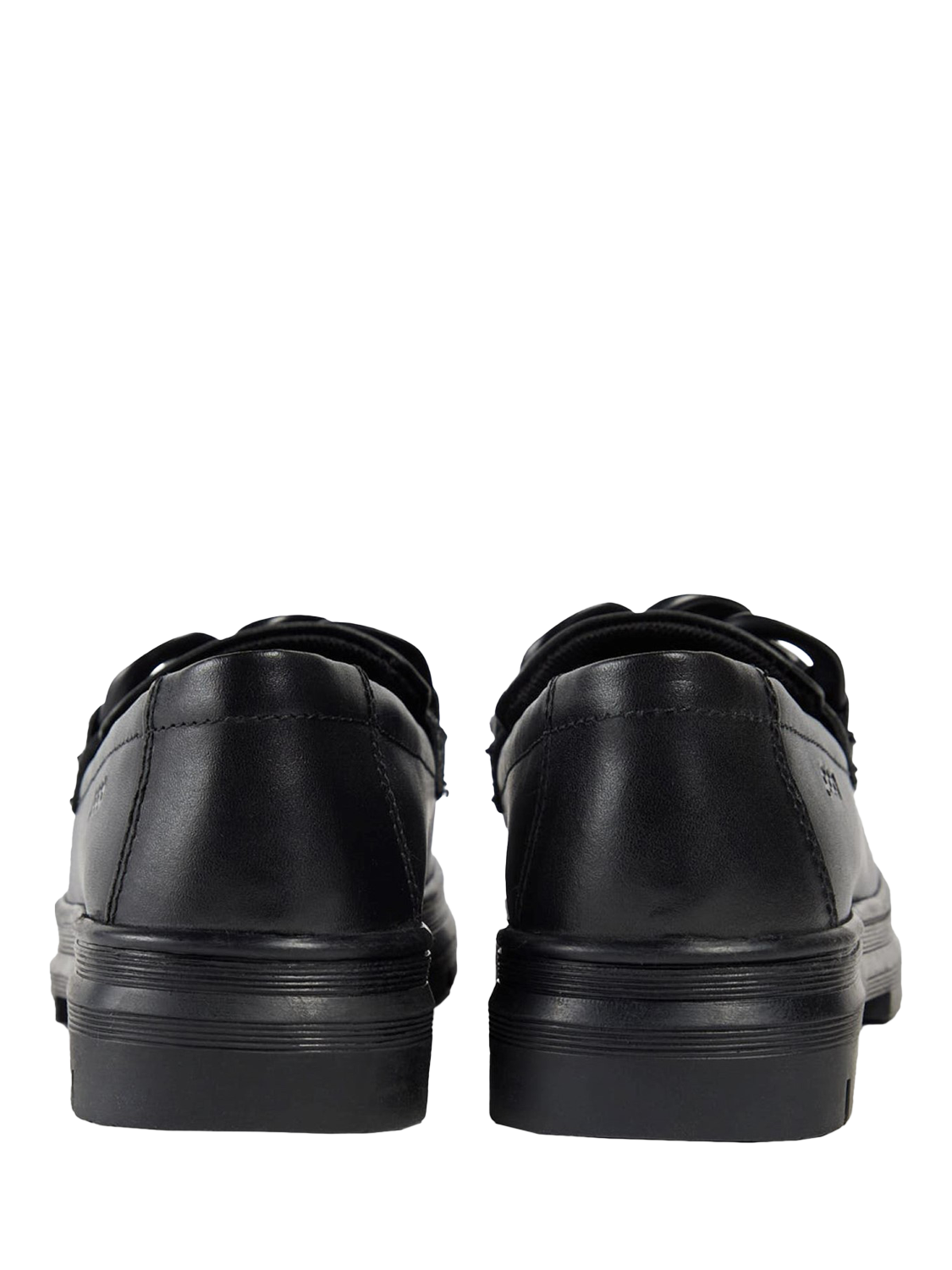 Product image 3 of 5, which shows Pod Kids' Mina Leather Loafer School Shoes, Black, 3