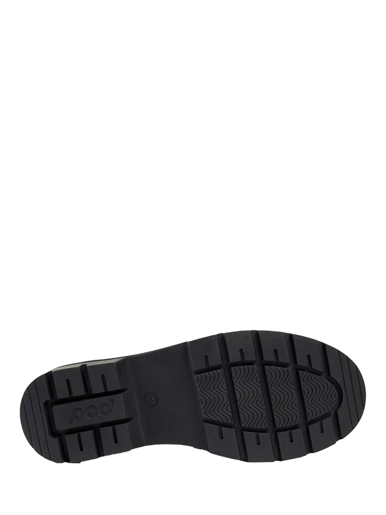 Product image 4 of 5, which shows Pod Kids' Mina Leather Loafer School Shoes, Black, 3