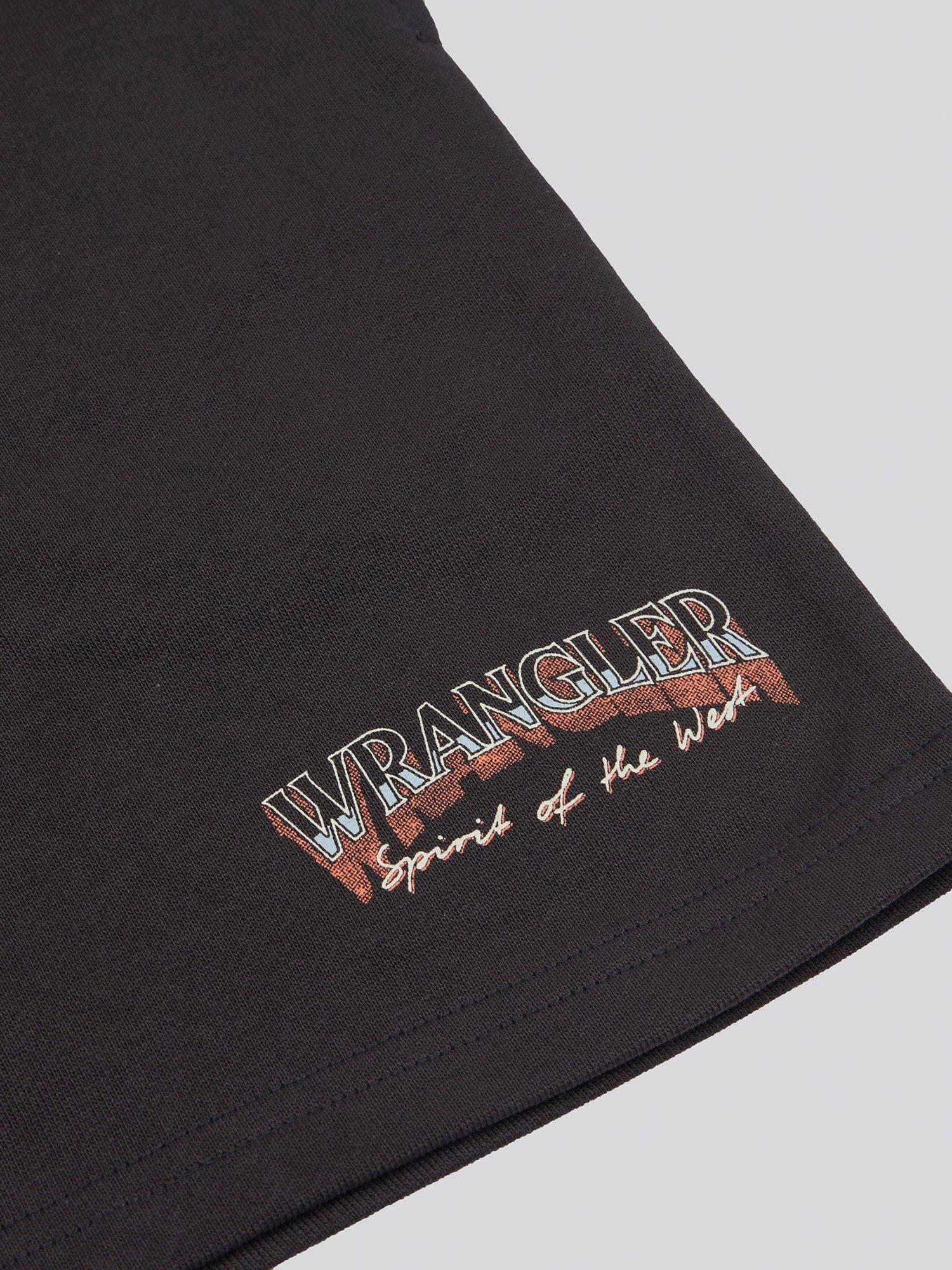 Product image 3 of 3, which shows Wrangler Kids' Spirit of the West Shorts, Wrangler Black, 7-8 years