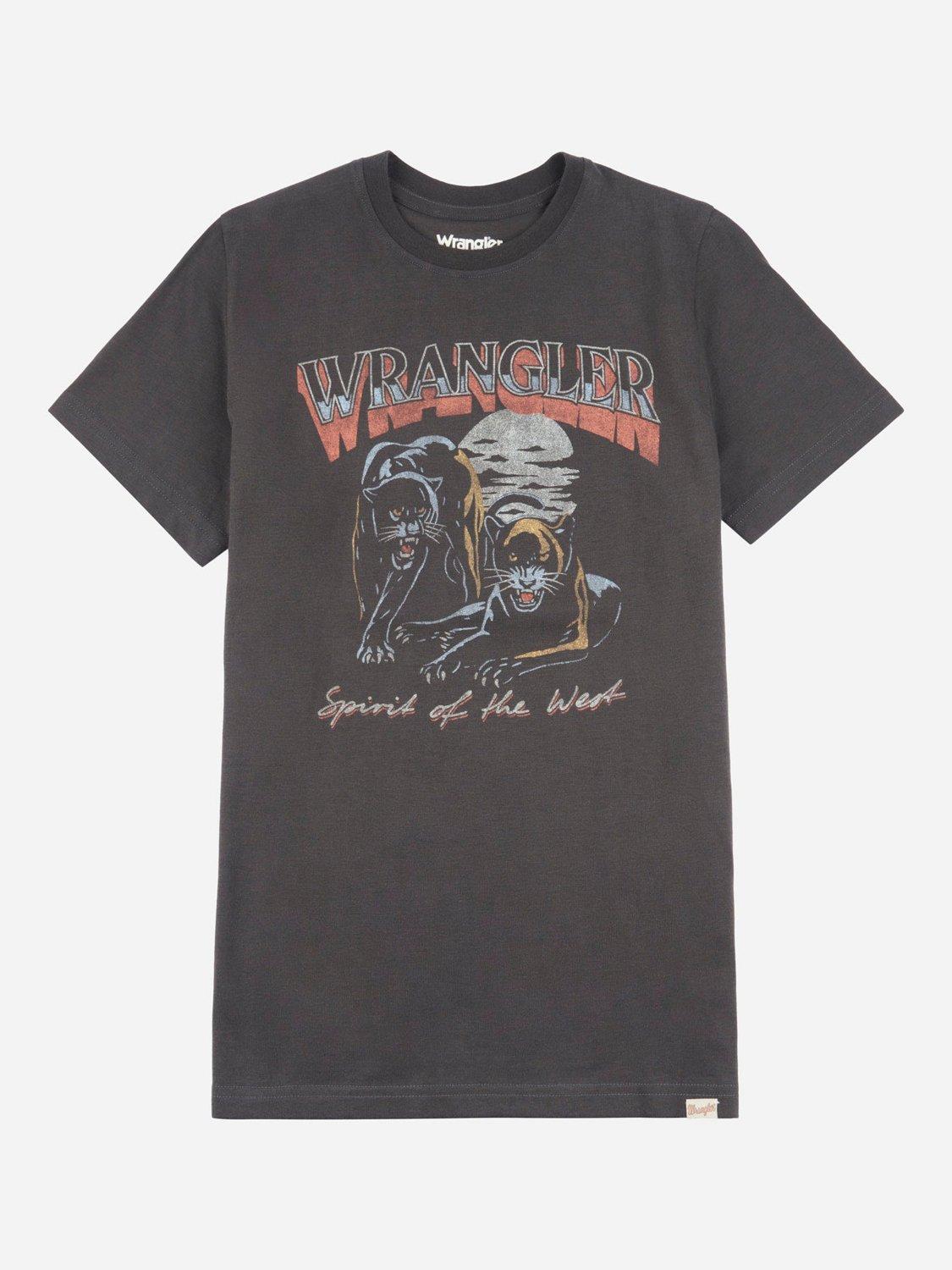 Product image 6 of 8, which shows Wrangler Kids' Jaguar T-Shirt, Wrangler Black, 7-8 years
