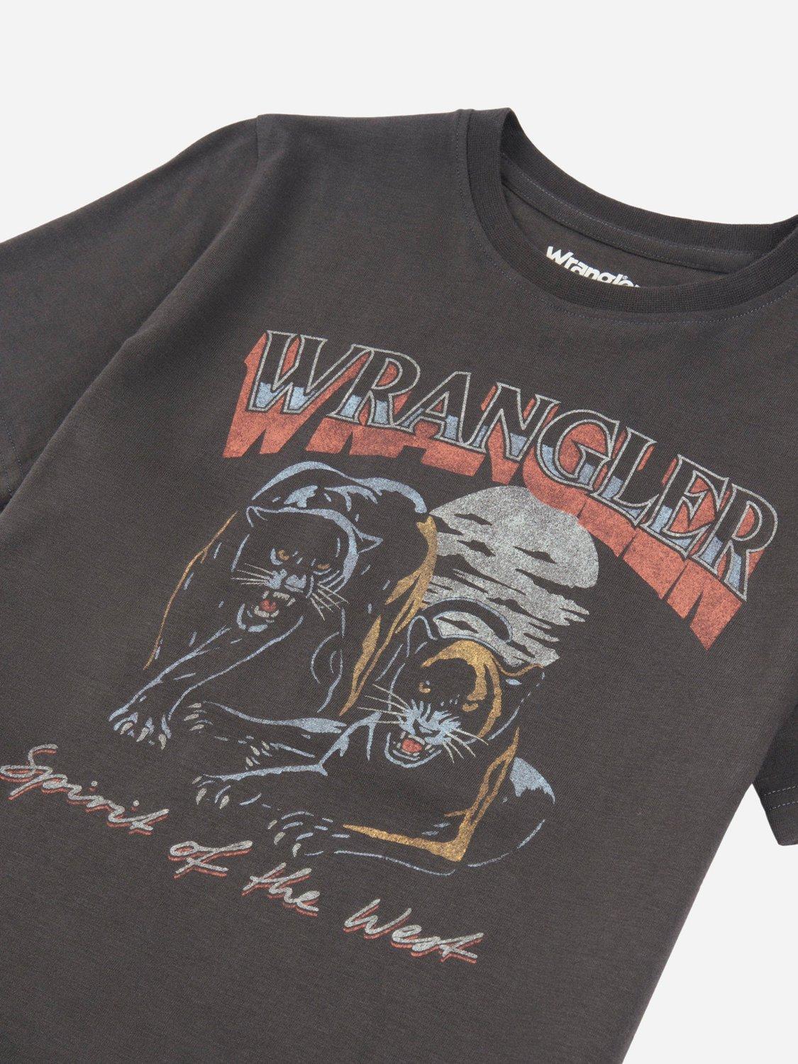 Product image 8 of 8, which shows Wrangler Kids' Jaguar T-Shirt, Wrangler Black, 7-8 years