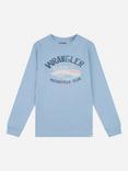 Wrangler Kids' Racer Long Sleeve T-Shirt, Windward Blue