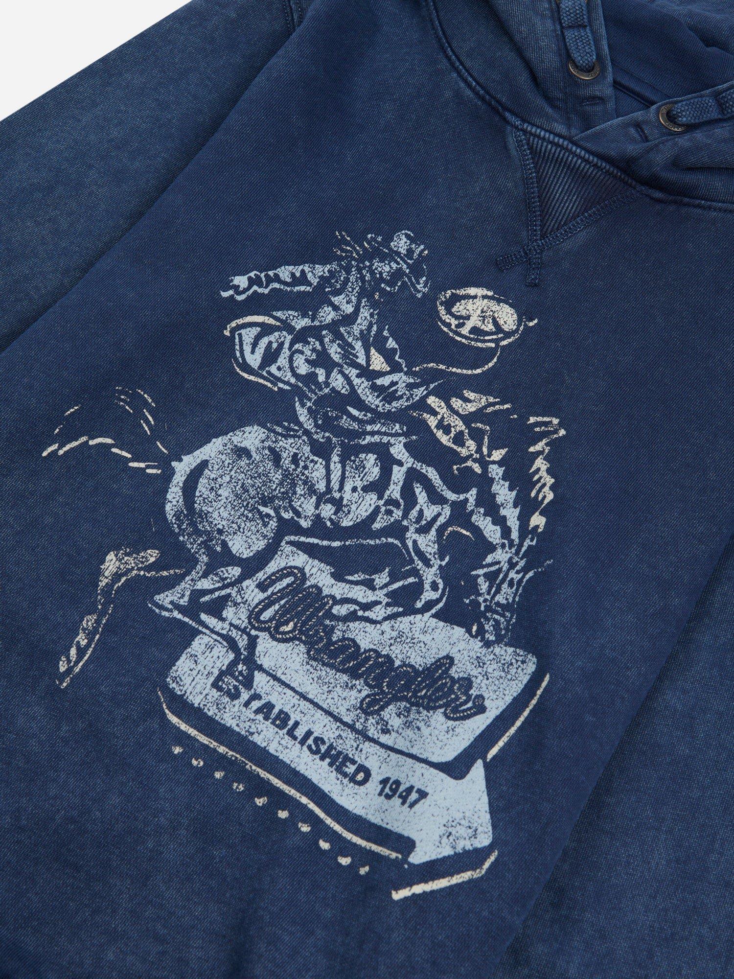 Product image 3 of 3, which shows Wrangler Kids' Rope Wrangler Hoodie, Navy Blazer, 7-8 years