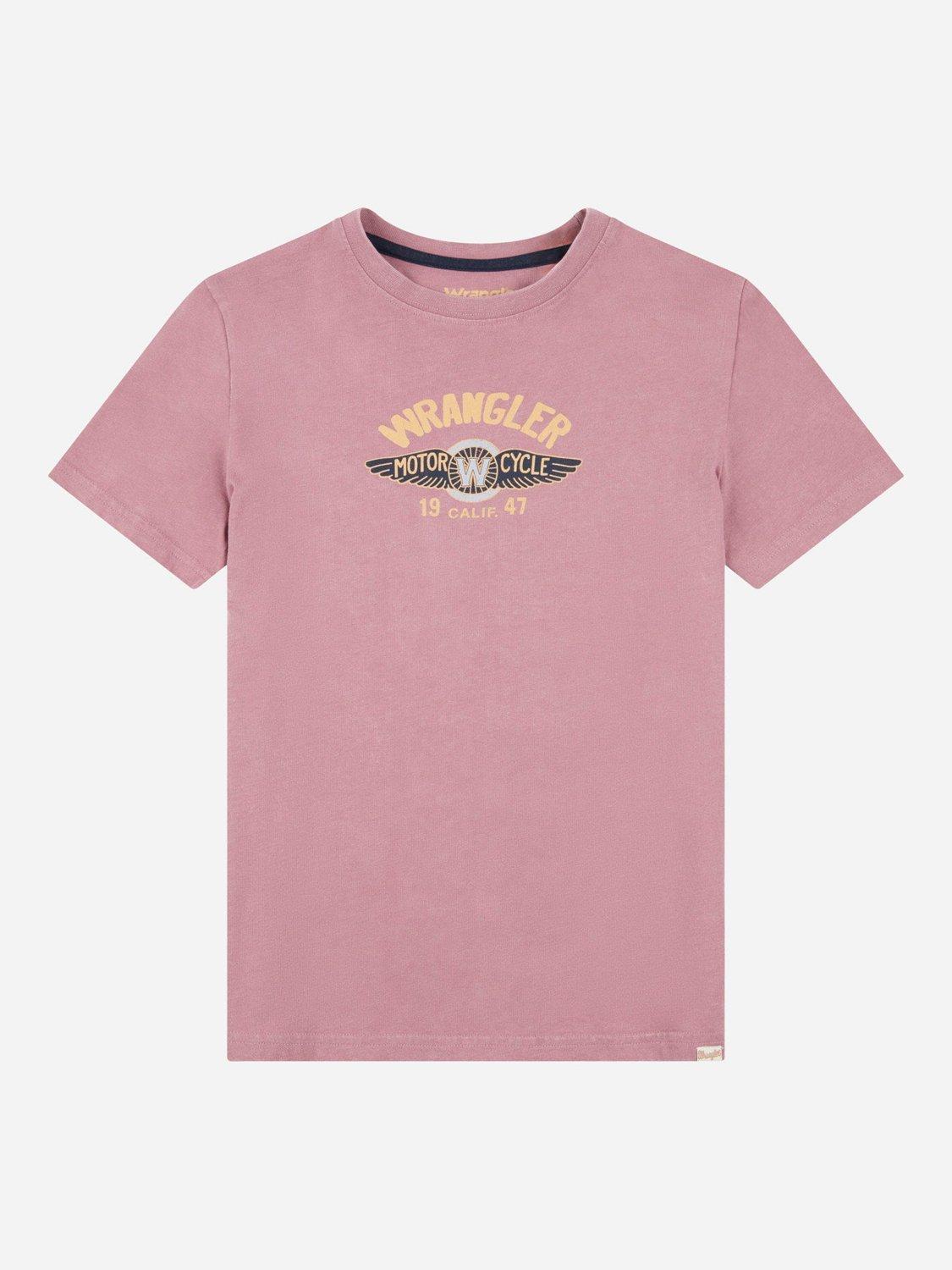 Product image 7 of 9, which shows Wrangler Kids' Winged Moto T-Shirt, Grapeshake, 7-8 years