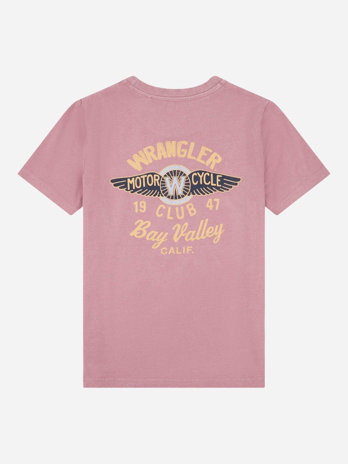 Product image 8 of 9, which shows Wrangler Kids' Winged Moto T-Shirt, Grapeshake, 7-8 years