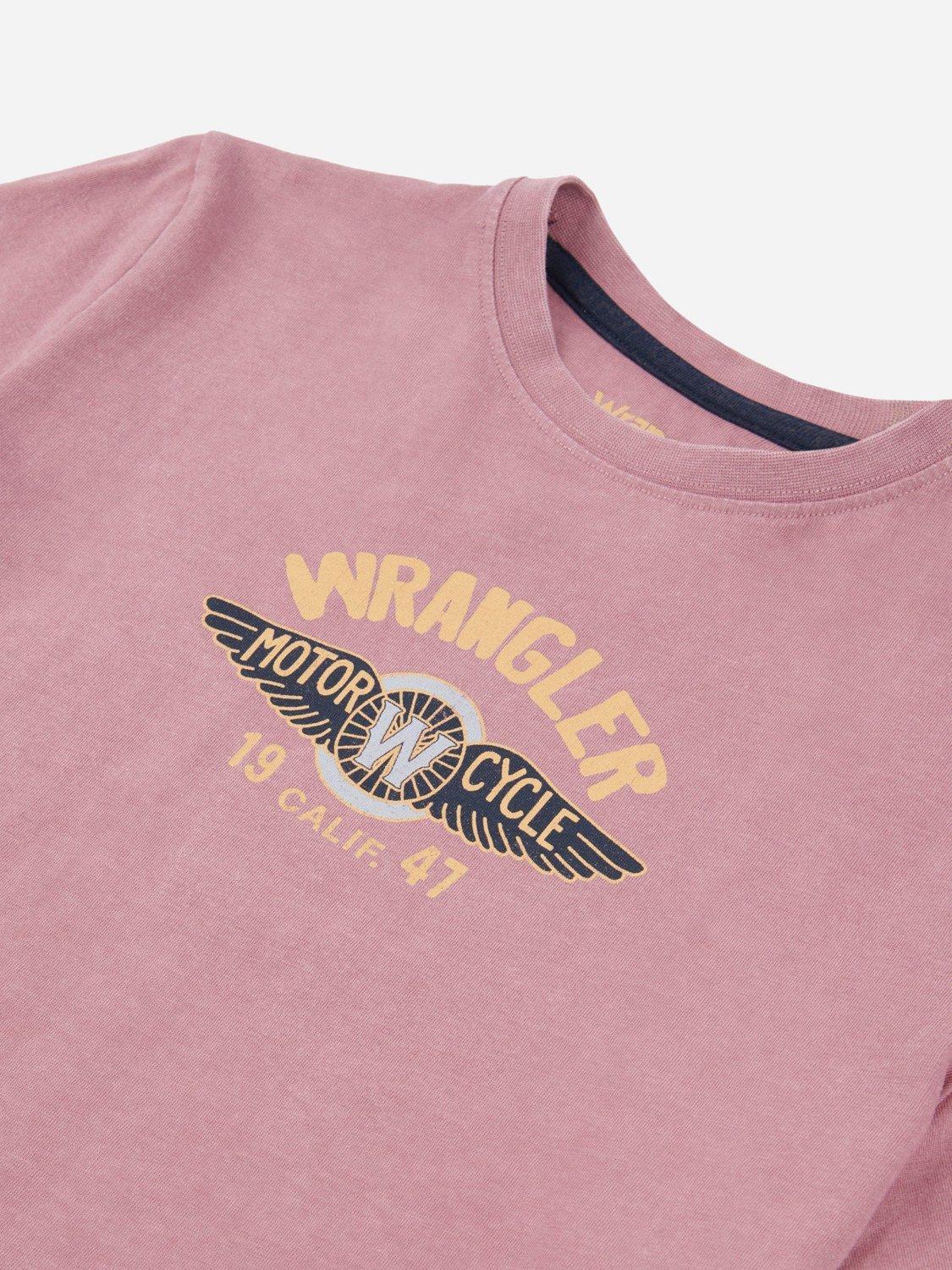 Product image 9 of 9, which shows Wrangler Kids' Winged Moto T-Shirt, Grapeshake, 7-8 years