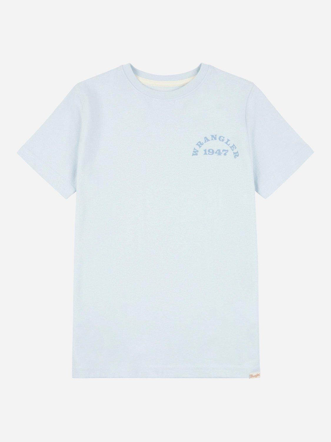Product image 6 of 8, which shows Wrangler Kids' Wrancher T-Shirt, Niagra Mist, 7-8 years