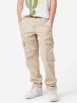 Wrangle Kids' Wrancher Relaxed Cargo Trousers, Oxford Tan, Oxford Tan