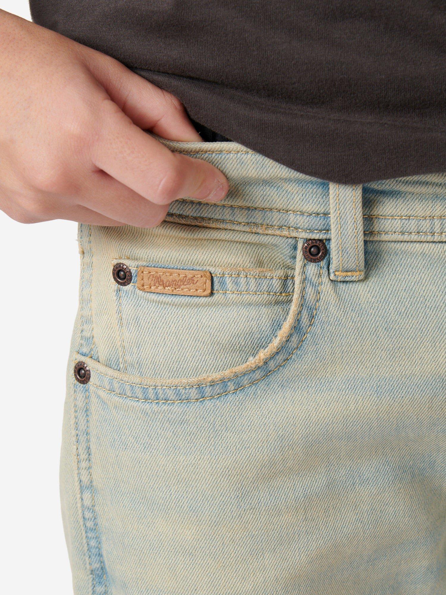 Product image 4 of 10, which shows Wrangler Kids' Distressed Texas Jeans, Trail Wash, 7-8 years