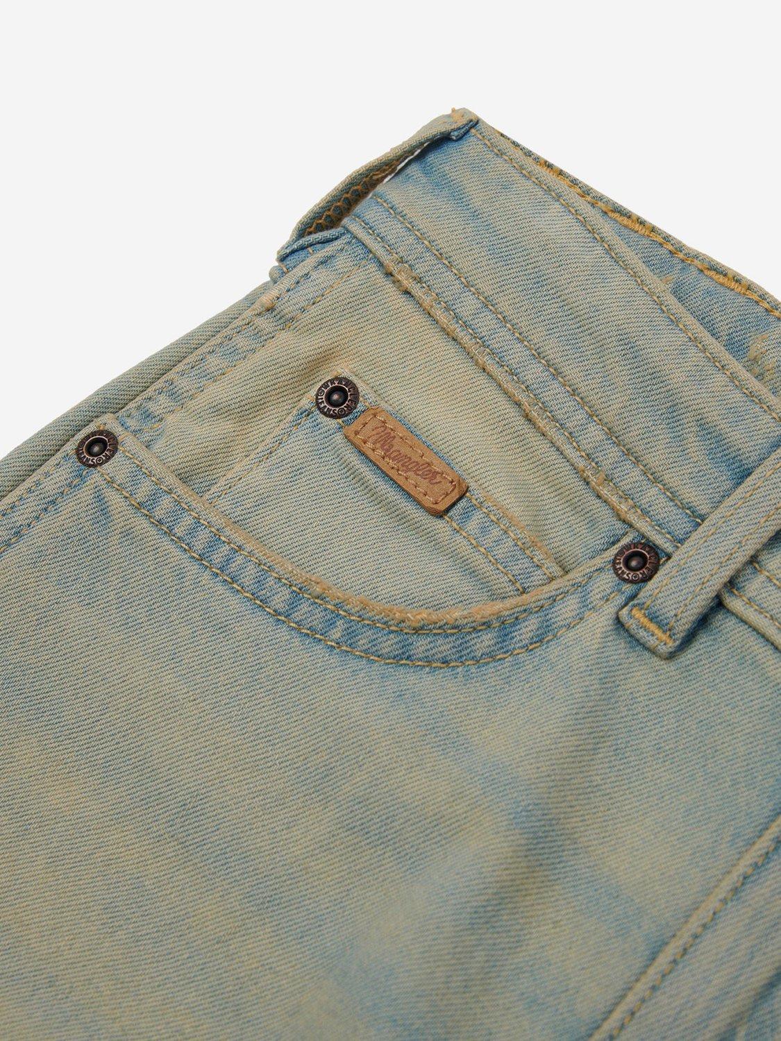 Product image 9 of 10, which shows Wrangler Kids' Distressed Texas Jeans, Trail Wash, 7-8 years
