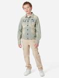 Wrangler Kids' Icons Denim Jacket, Trail Wash