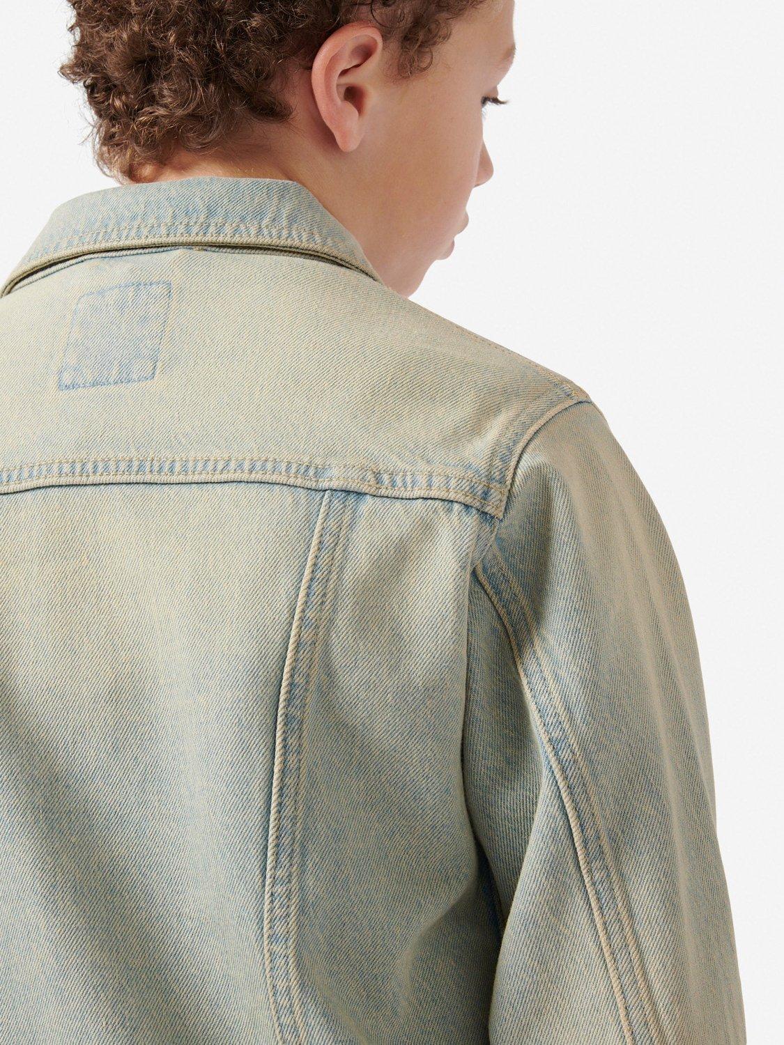 Product image 4 of 11, which shows Wrangler Kids' Icons Denim Jacket, Trail Wash, 7-8 years