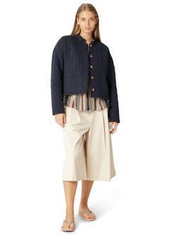 Ilse Jacobsen Hornbæk Quilted Short Jacket, Dark Indigo