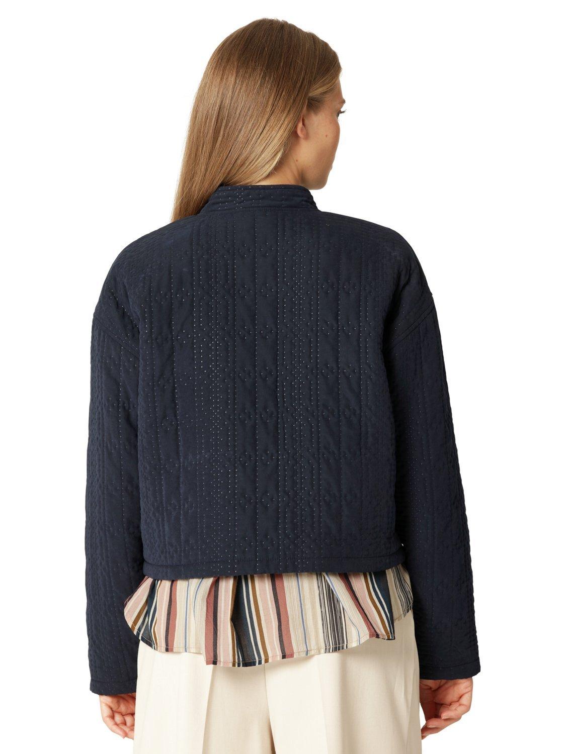 Product image 3 of 3, which shows Ilse Jacobsen Hornbæk Quilted Short Jacket, Dark Indigo, 10