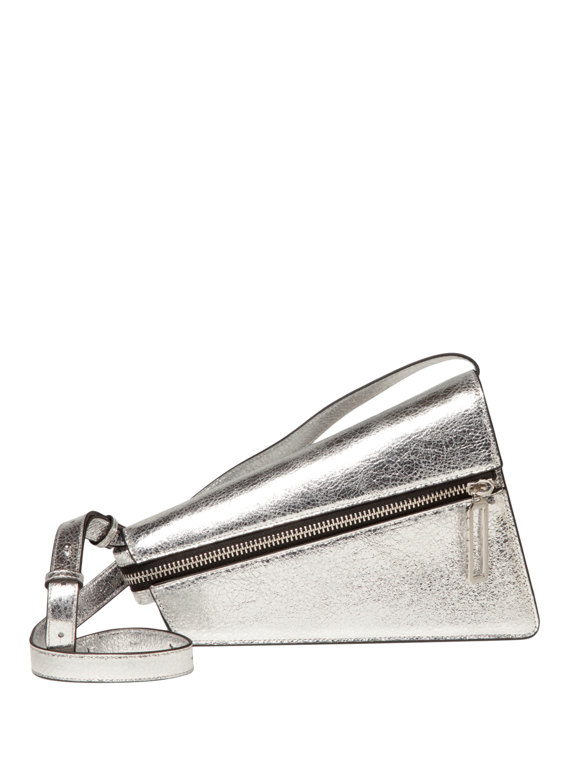 Product image 3 of 5, which shows SISLEY Metallic Asymmetric Bag, Silver