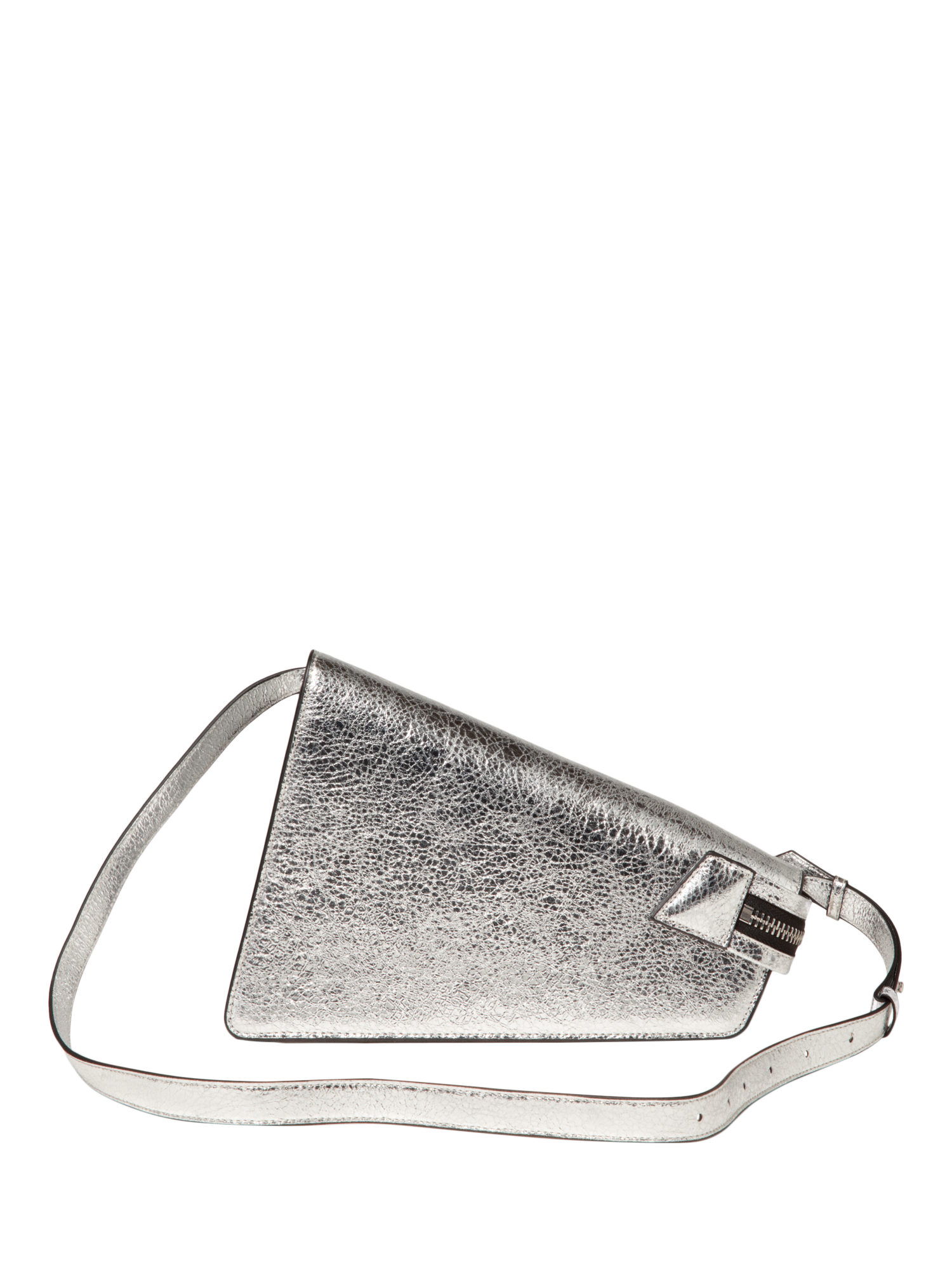 Product image 4 of 5, which shows SISLEY Metallic Asymmetric Bag, Silver