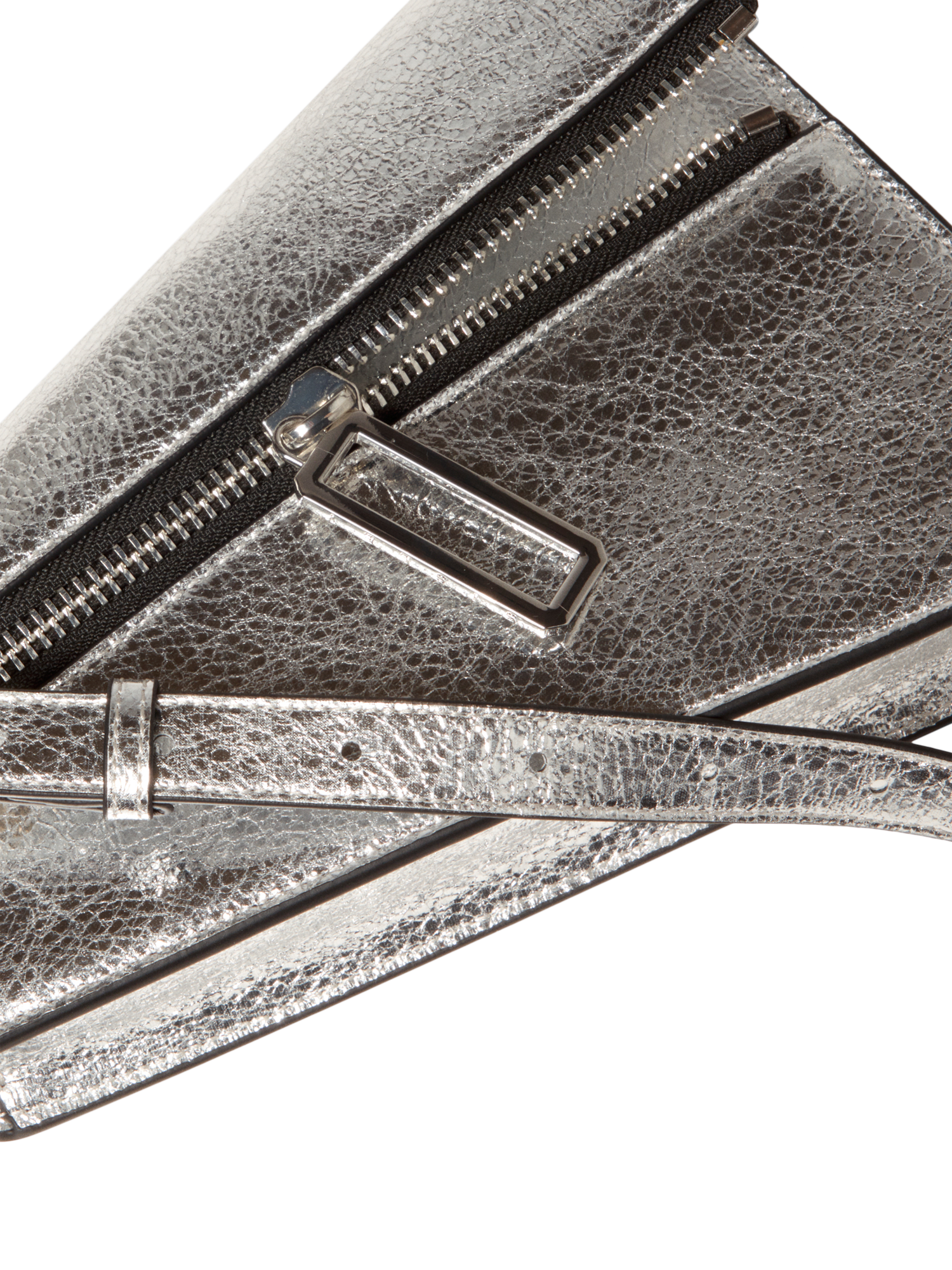 Product image 5 of 5, which shows SISLEY Metallic Asymmetric Bag, Silver