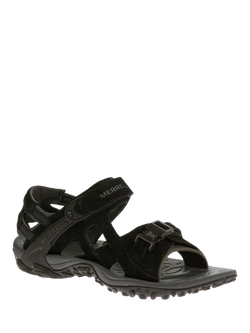 Merrell Kahuna III Suede Sandals, Black - view 2, Black