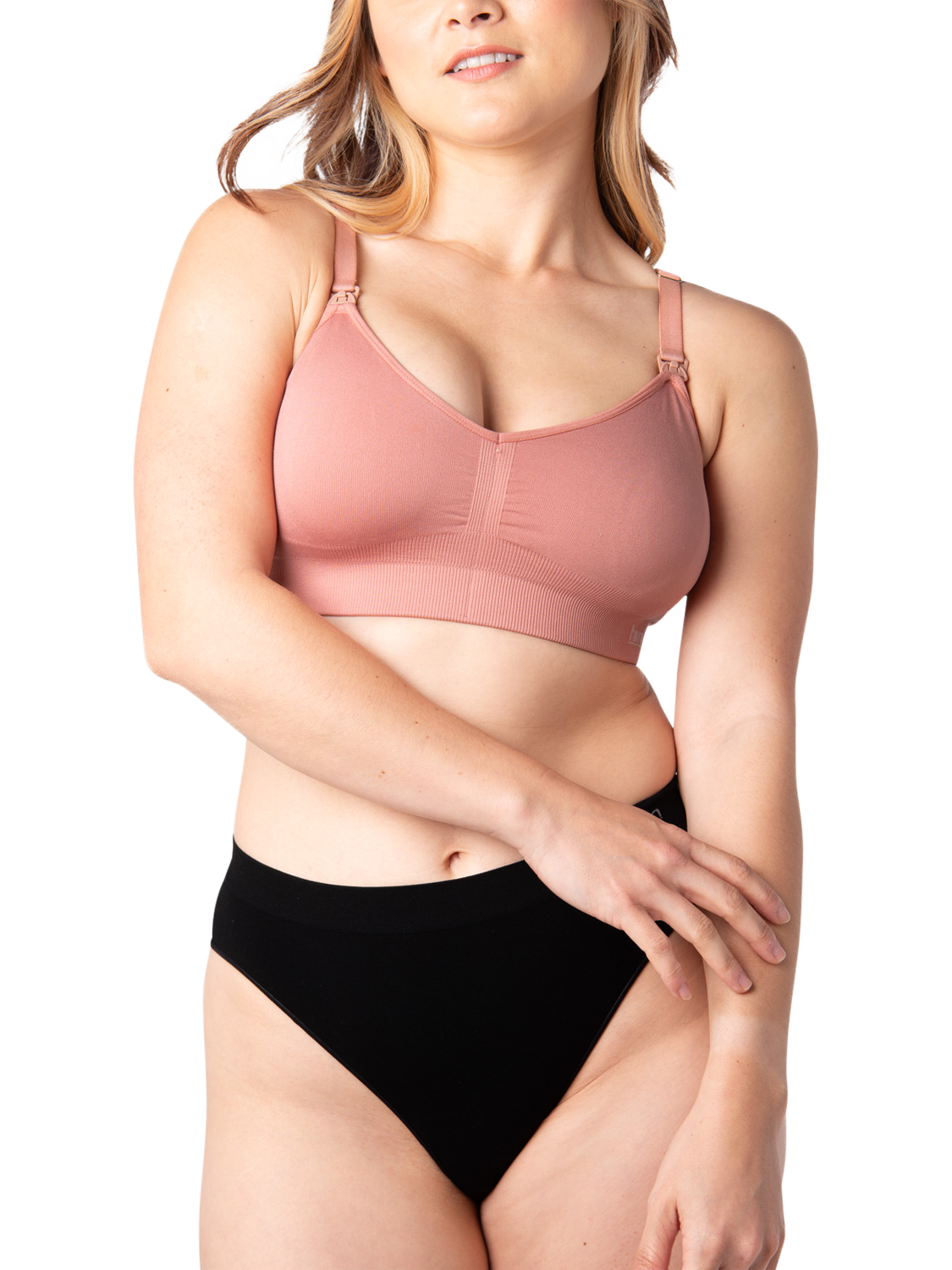 Product image 2 of 7, which shows Hotmilk My Necessity 2.0 FlexFit Nursing Bra, Sunrise, S