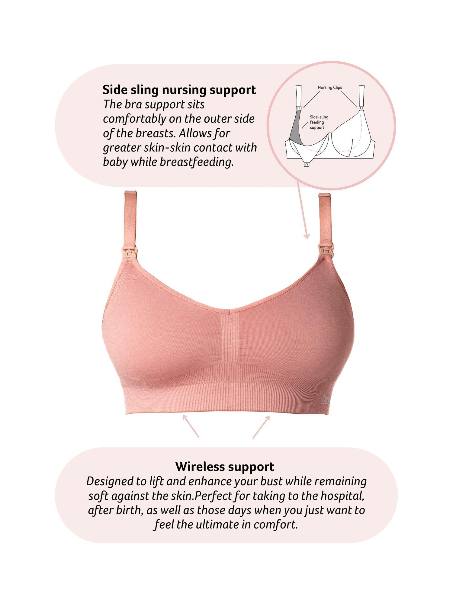 Product image 5 of 7, which shows Hotmilk My Necessity 2.0 FlexFit Nursing Bra, Sunrise, S