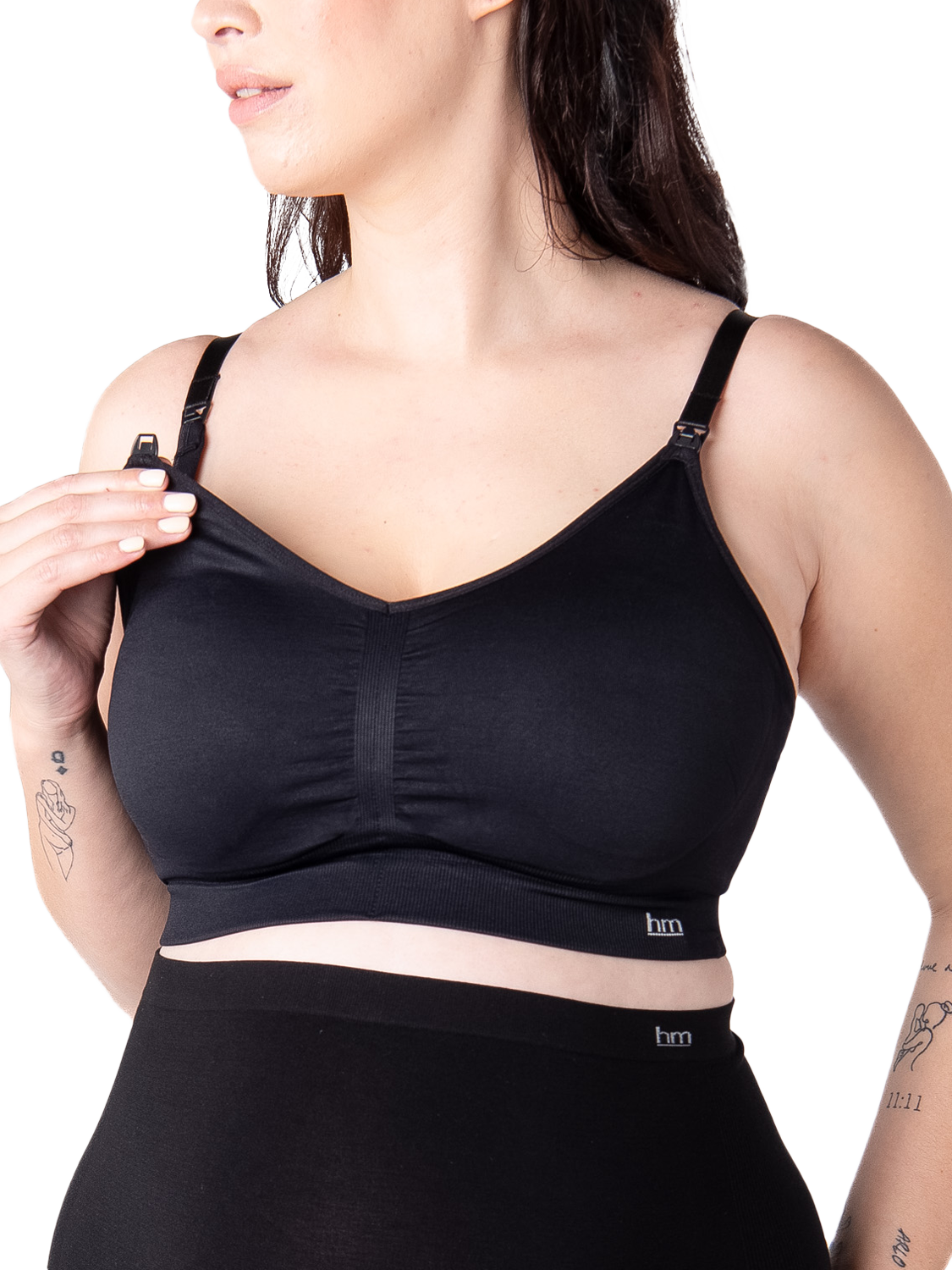 Product image 4 of 6, which shows Hotmilk My Necessity Full Cup Nursing Bra, Black, S