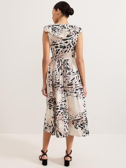 Phase Eight Trix Leopard Print Dress, Multi - view 2, Multi
