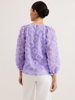 Phase Eight Long Sleeve Shayla Blouse - view 2, Purple
