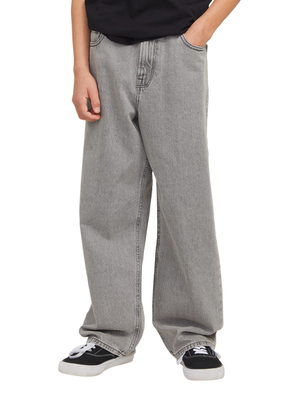 Jack & Jones Kids' Alex Baggy Jeans, Grey Denim, Grey Denim