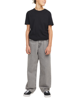 Jack & Jones Kids' Alex Baggy Jeans, Grey Denim - view 2, Grey Denim