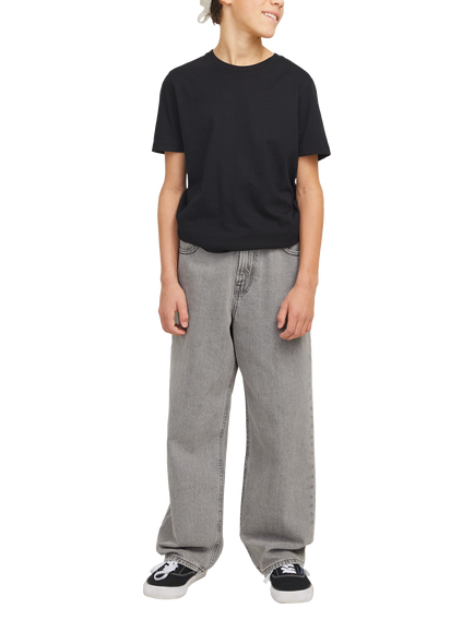 Jack & Jones Kids' Alex Baggy Jeans, Grey Denim - view 2, Grey Denim