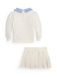 Polo Ralph Lauren Baby Cotton Blend Top and Skirt Set, Nevis
