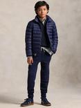 Ralph Lauren Kids' Zip Front Puffer Jacket, Newport Navy