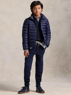 Ralph Lauren Kids' Zip Front Puffer Jacket, Newport Navy - view 2, Newport Navy