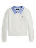Polo Ralph Lauren Kids' Contrast Collar Sweatshirt, Nevis