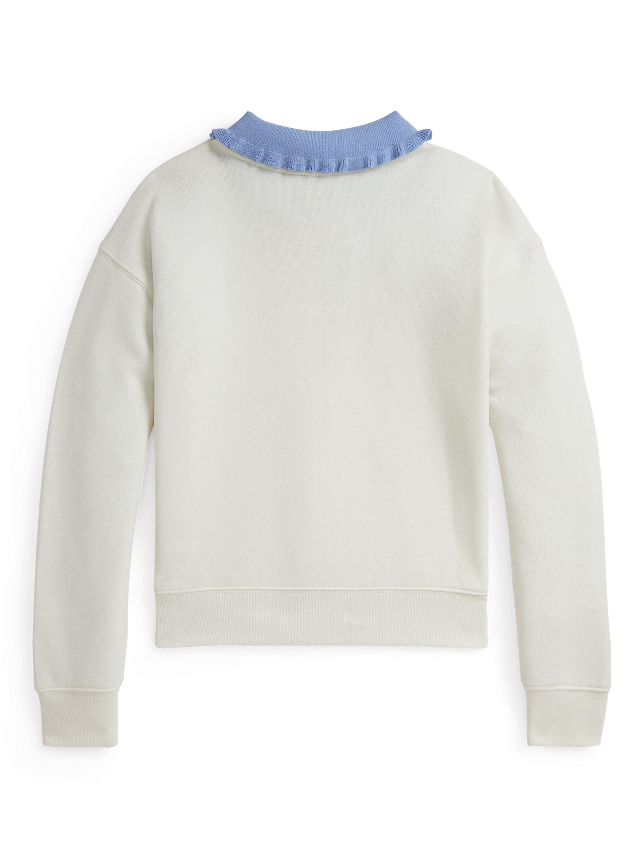 Product image 2 of 2, which shows Polo Ralph Lauren Kids' Contrast Collar Sweatshirt, Nevis, 2 years