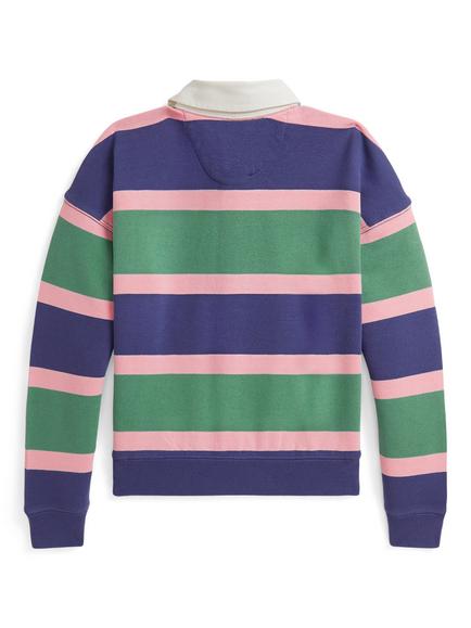 Ralph Lauren Polo Ralph Lauren Kids' Knitted Polo Sweatshirt, Fairway Stripe - view 2, Fairway Stripe