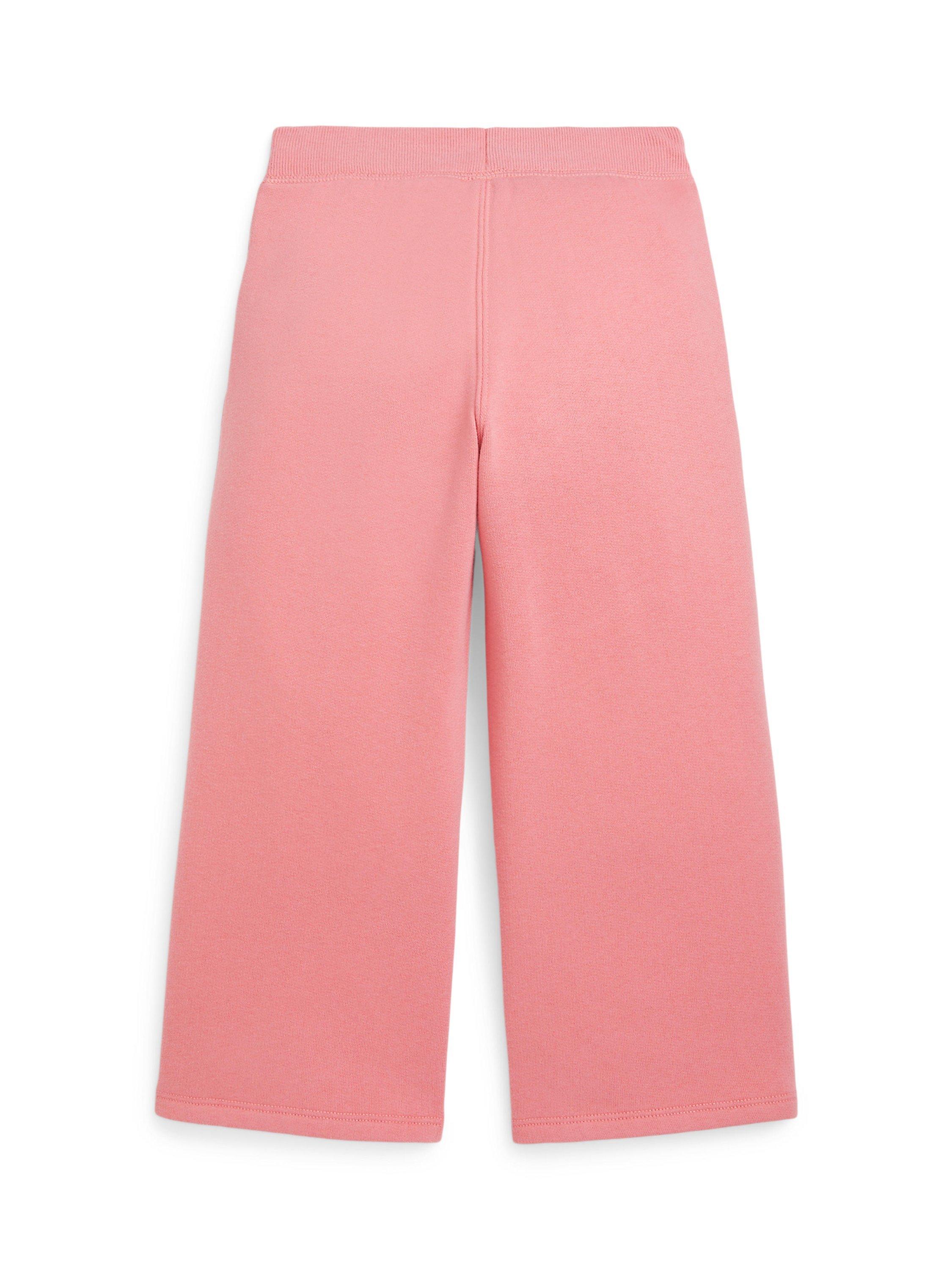 Product image 2 of 2, which shows Polo Ralph Lauren Kids' Cotton Blend Athletic Trousers, Faded Peony, 2 years