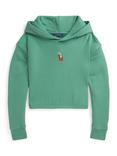 Ralph Lauren Kids' Cotton Long Sleeves Polo Jumper, Fairway Green