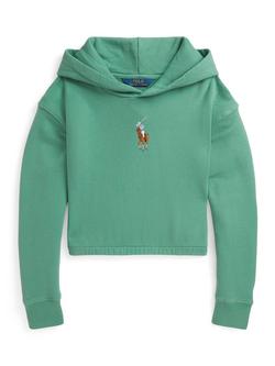 Ralph Lauren Kids' Cotton Long Sleeves Polo Jumper, Fairway Green, Fairway Green