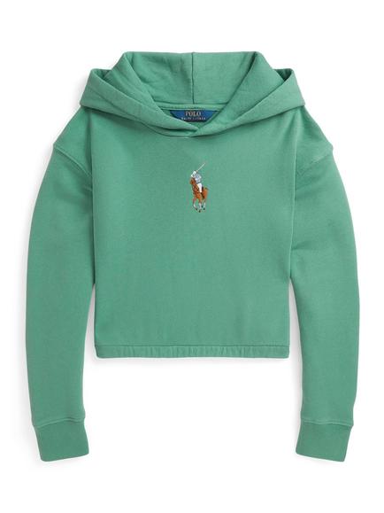 Ralph Lauren Kids' Cotton Long Sleeves Polo Jumper, Fairway Green, Fairway Green