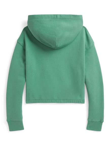Ralph Lauren Kids' Cotton Long Sleeves Polo Jumper, Fairway Green - view 2, Fairway Green