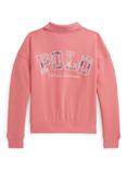 Ralph Lauren Kids' Cotton Long Sleeves Polo Jumper, Faded Peony