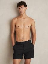 Reiss Sun Swim Shorts, Black