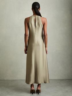 Reiss Micah Drape Maxi Dress - view 2, Khaki