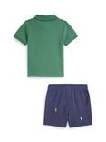 Polo Ralph Lauren Baby Polo Shirt and Shorts Set, Fairway Green