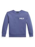 Ralph Lauren Kids' Cotton Blend Logo Sweatshirt, Classic Blue