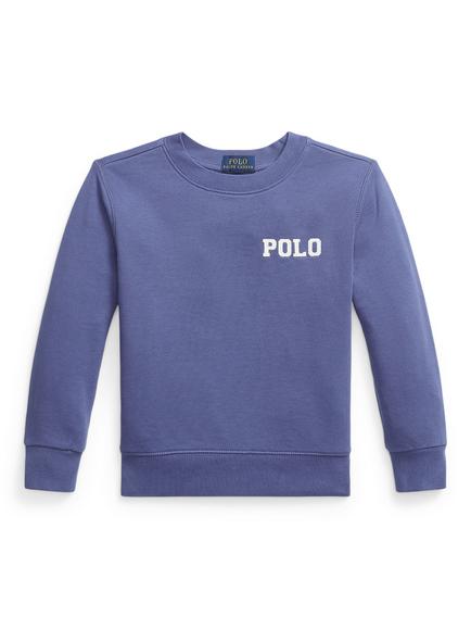 Ralph Lauren Kids' Cotton Blend Logo Sweatshirt, Classic Blue, Classic Blue